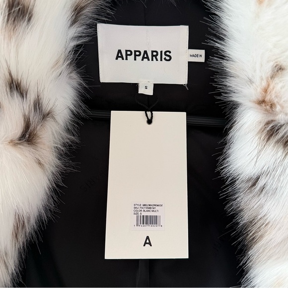 Luxury Brand New Apparis Gabrielle Maxi Coat. S size. Snow Leopard Print. - Picture 14 of 16
